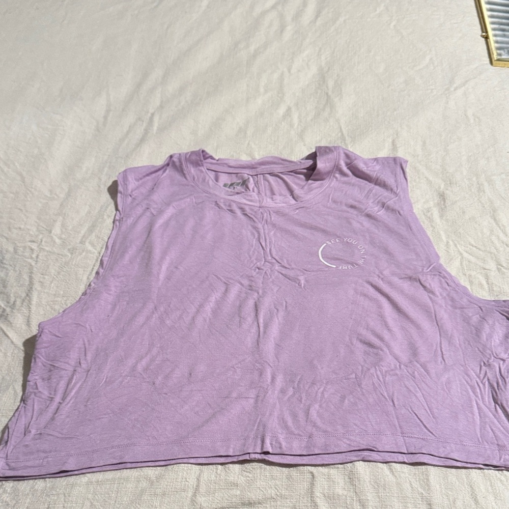 Lilac Sleeveless Women's Muscle Tee
